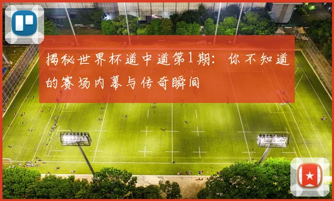 揭秘世界杯道中道第1期：你不知道的赛场内幕与传奇瞬间